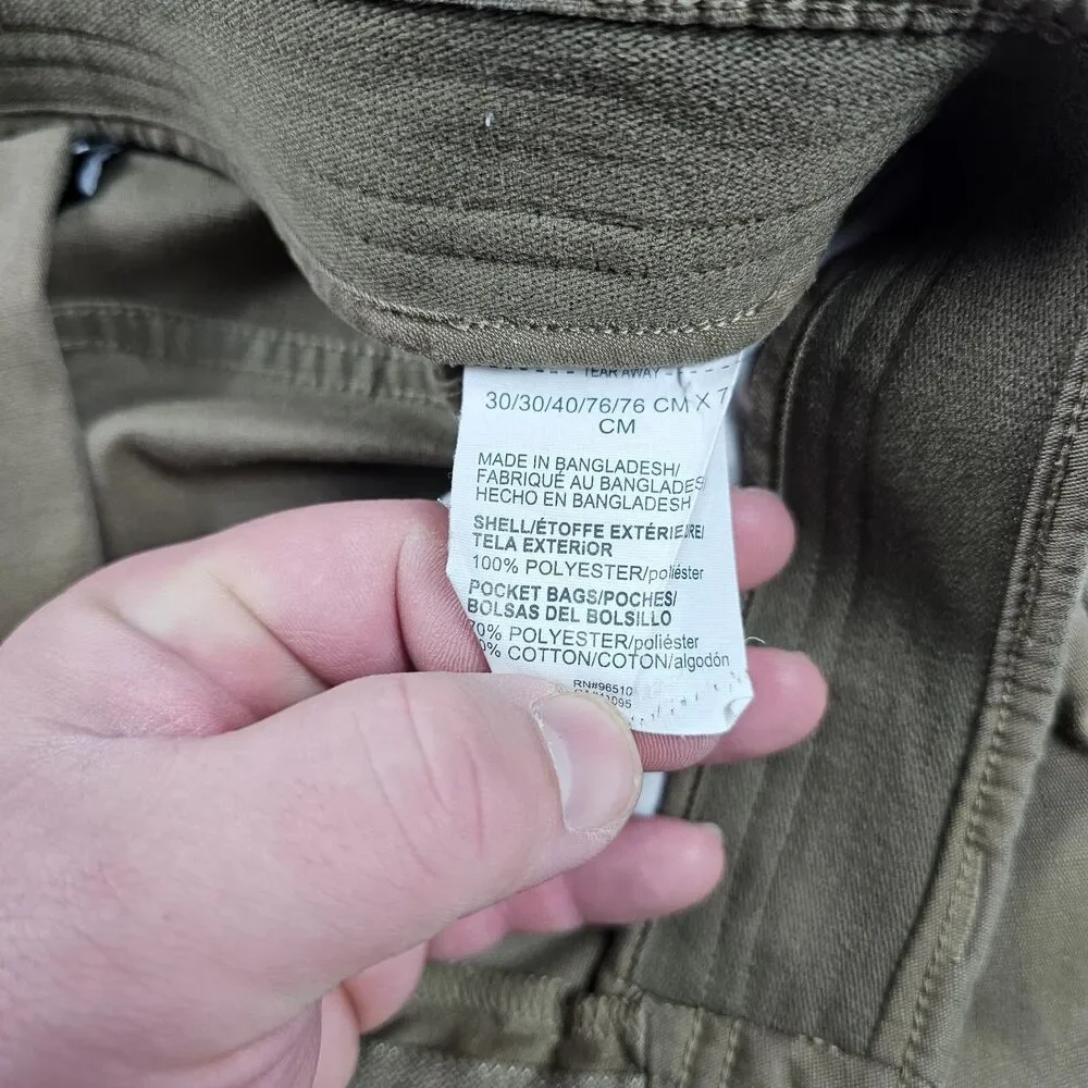 Under Armour Cargo Pants Mens 30x29* Beige Storm Ripstop Tactical Distressed